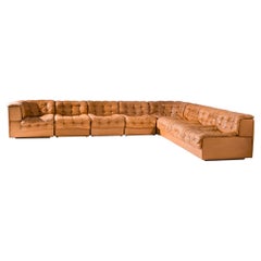 1970s DS-11 Modular Leather Sofa by De Sede