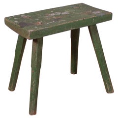 French Original Painted Milking Stool