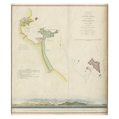 Karte der vietnamesischen Küste, mit Blick auf den Turon- Hafen von Da Nang, 1796