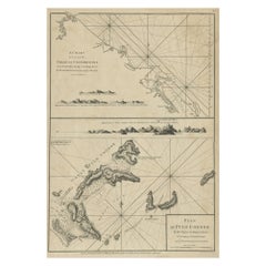 Carta della costa della Cochinchina" e "Piano del Pulo Condor", Vietnam, 1778