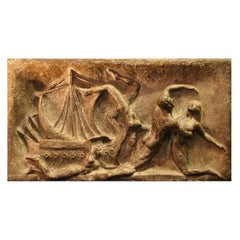 Bronze Relief by Dr. O. Christev, "Les Baigneuses"