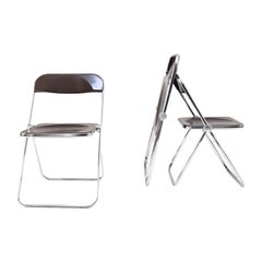 Mid-Century Modern Plia Folding Chair by Gianmarco Piretti to Castelli Italy 60s