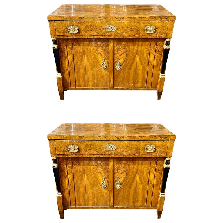 Pair of Austrian Empire Side Cabinets