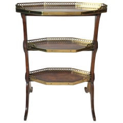 Diminutive 3 Tiered Butlers Gallery Edge Table