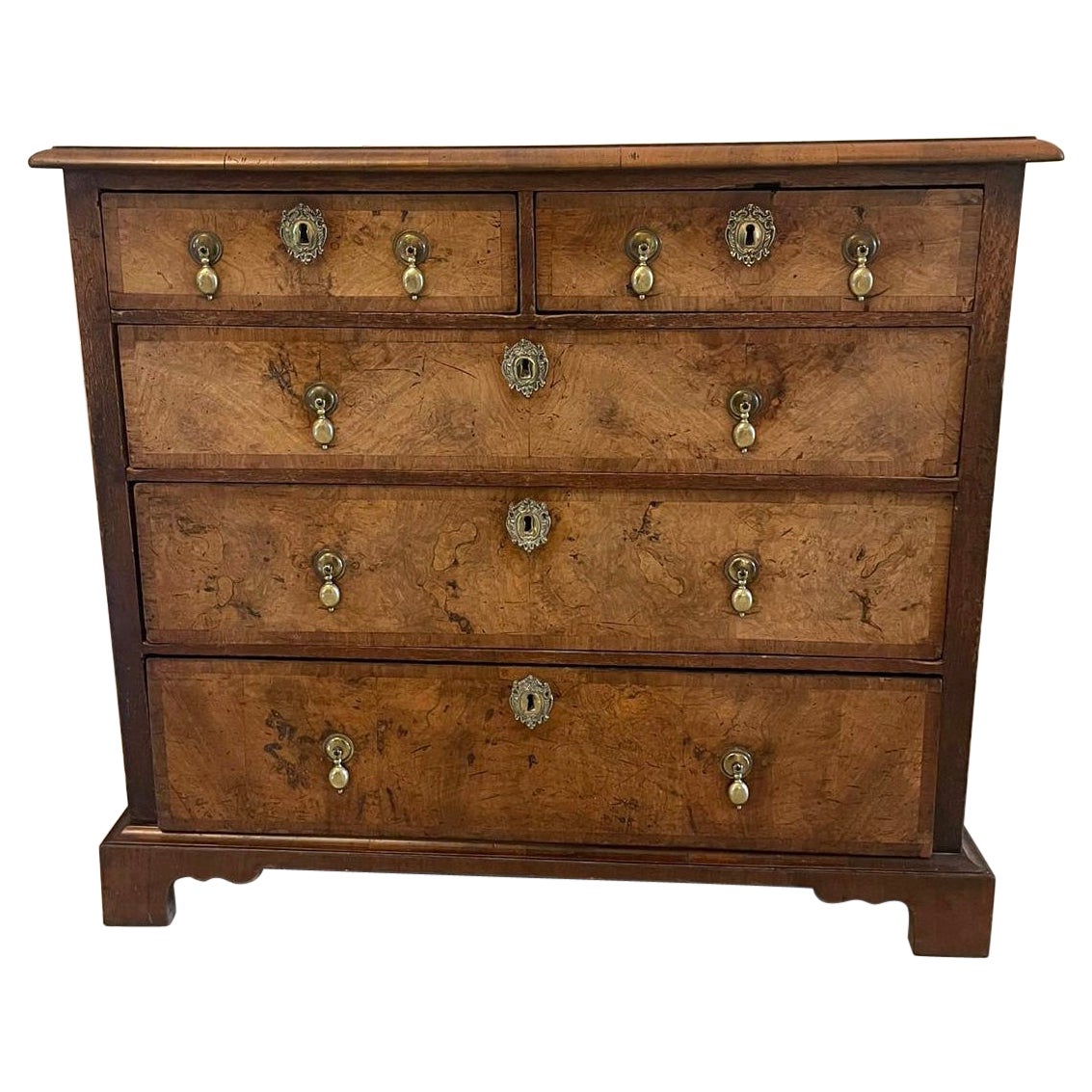 Antique George I Quality Walnut Chest of Drawers