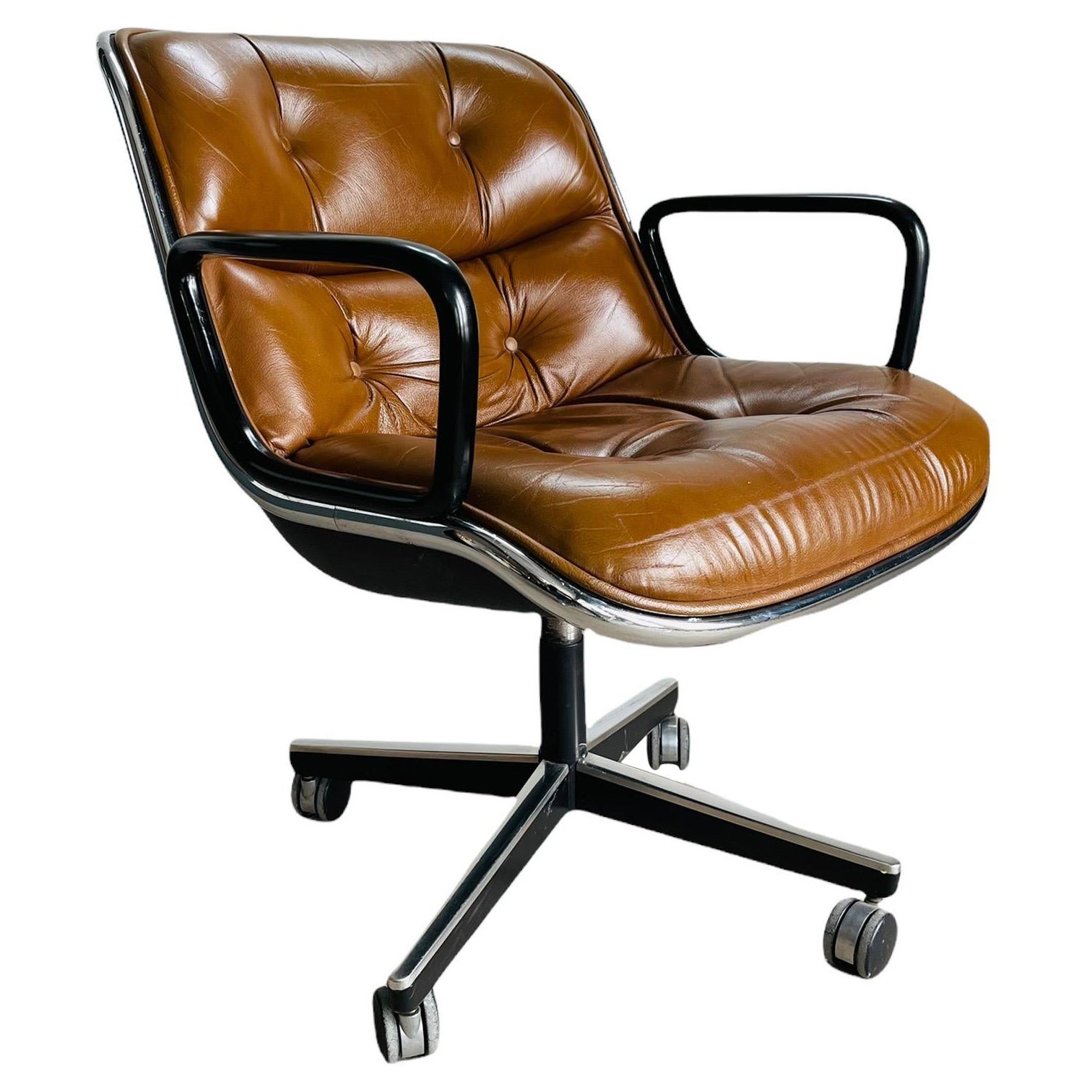 Pollock Executive Office Armchair Designed by Charles Pollock for Knoll