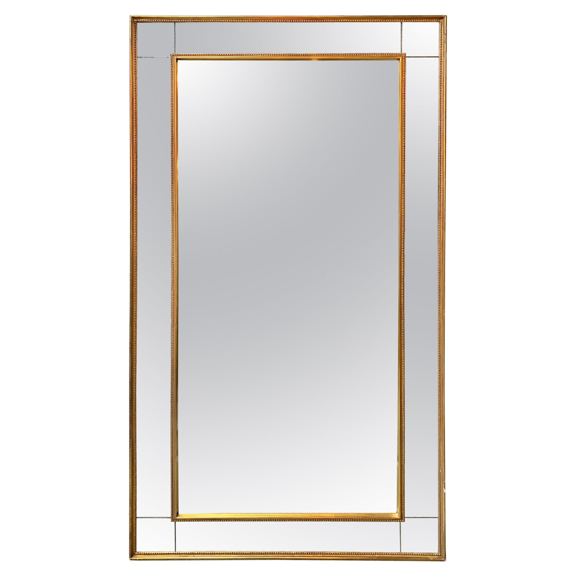 Exceptional Mirror with Polished Malachite Frame at 1stDibs