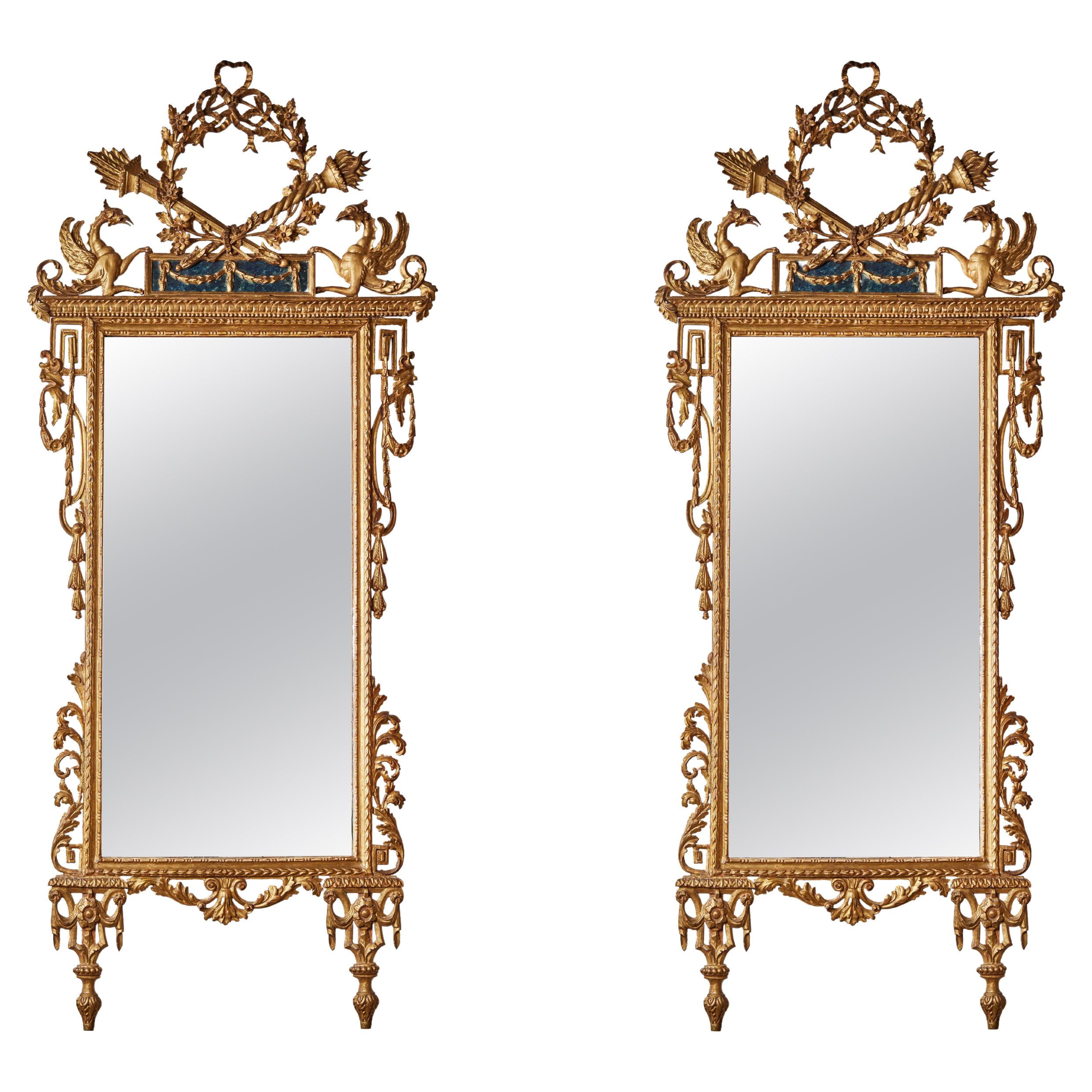 Miroirs de pilier néoclassiques