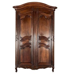 Pair Grand 18th Century Country French Walnut Doors ~ Plaquards