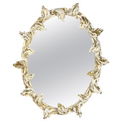 Vintage  Italian Mirror w/ Leaves C. 1930