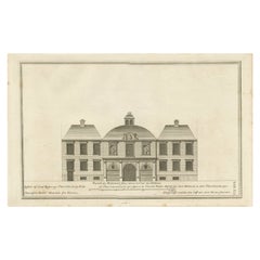 Pl. 41 Antique Print of Charlottenborg Palace, c.1790