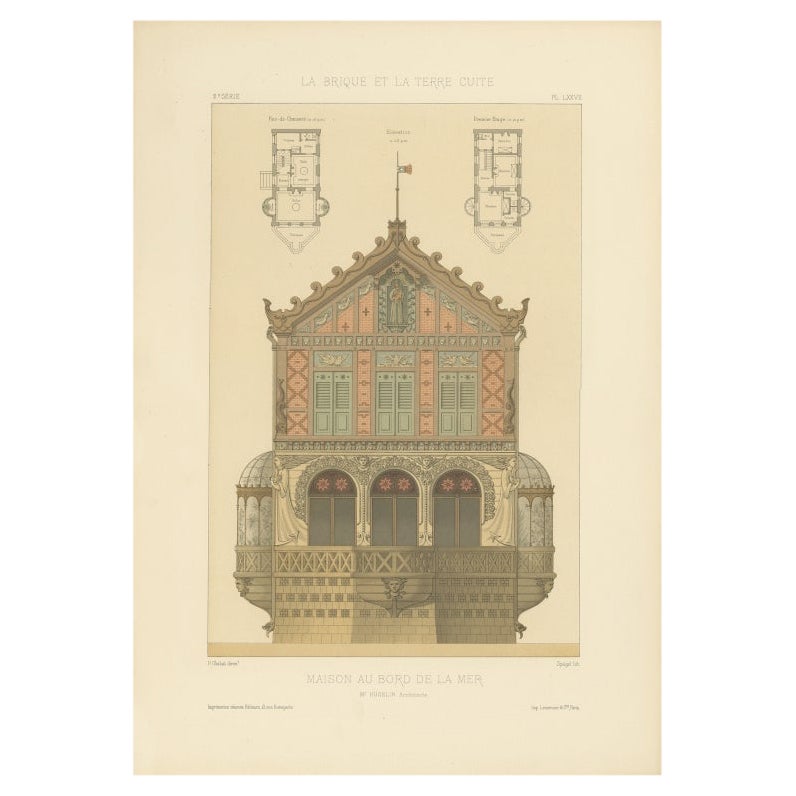 Pl. LXXVII Maison au Bord de la Mer, Chabat, C.1900