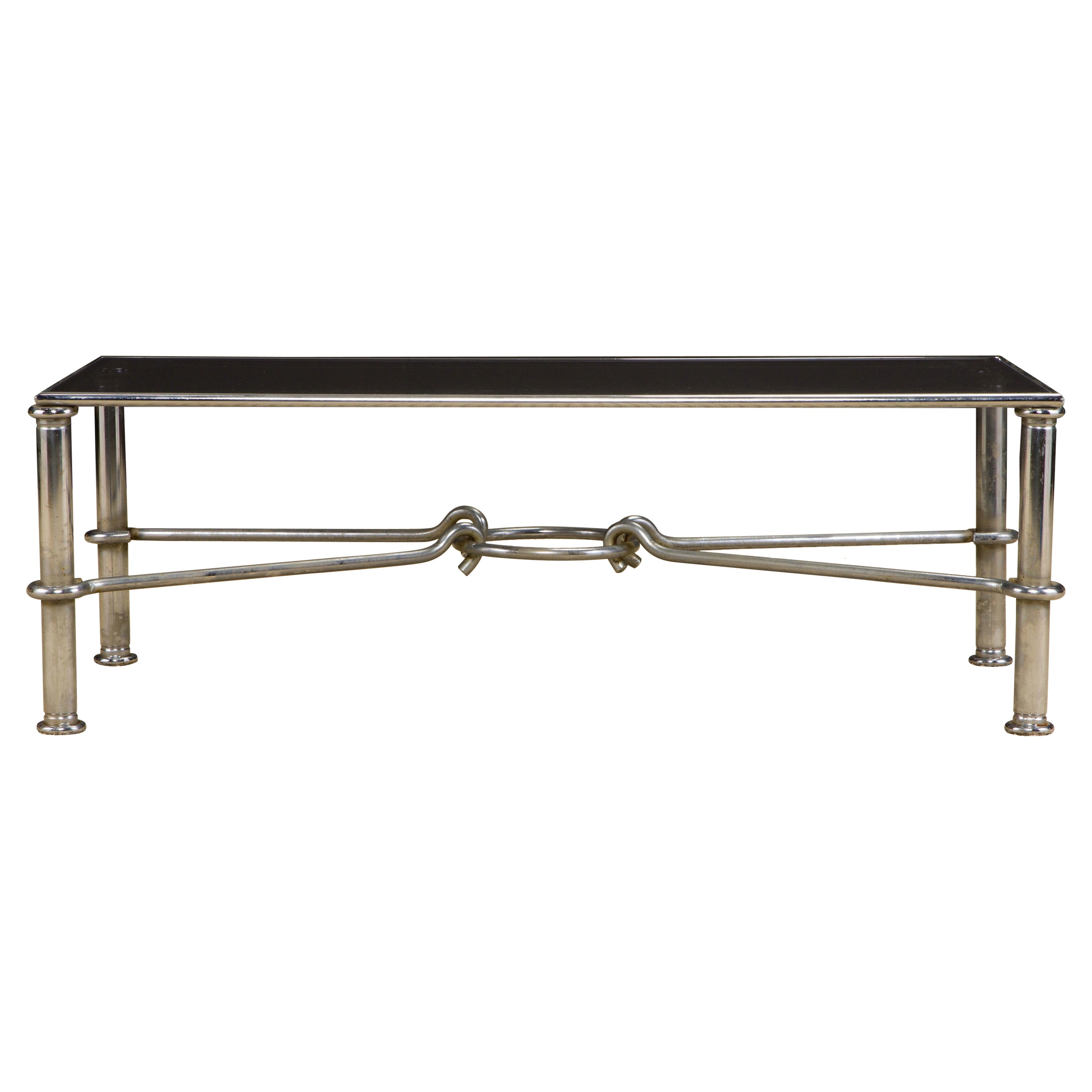 Giovanni Banci for Hermès Equestrian Neoclassical Style Coffee Table, 1970s  For Sale