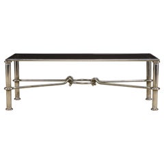 Giovanni Banci for Hermès Equestrian Neoclassical Style Coffee Table, 1970s 