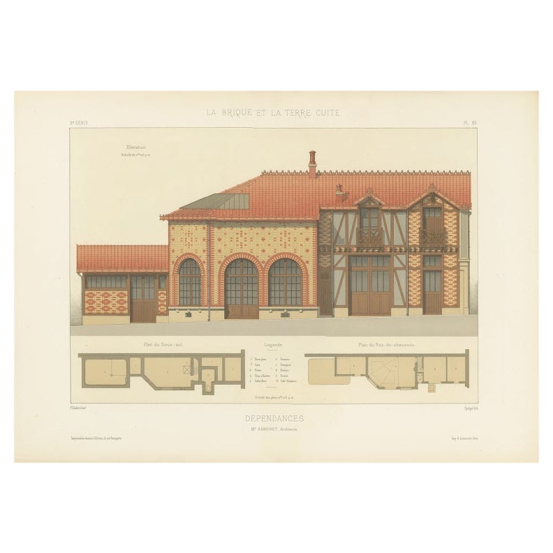 Pl. XV Dépendances, Chabat, 1900 ca.