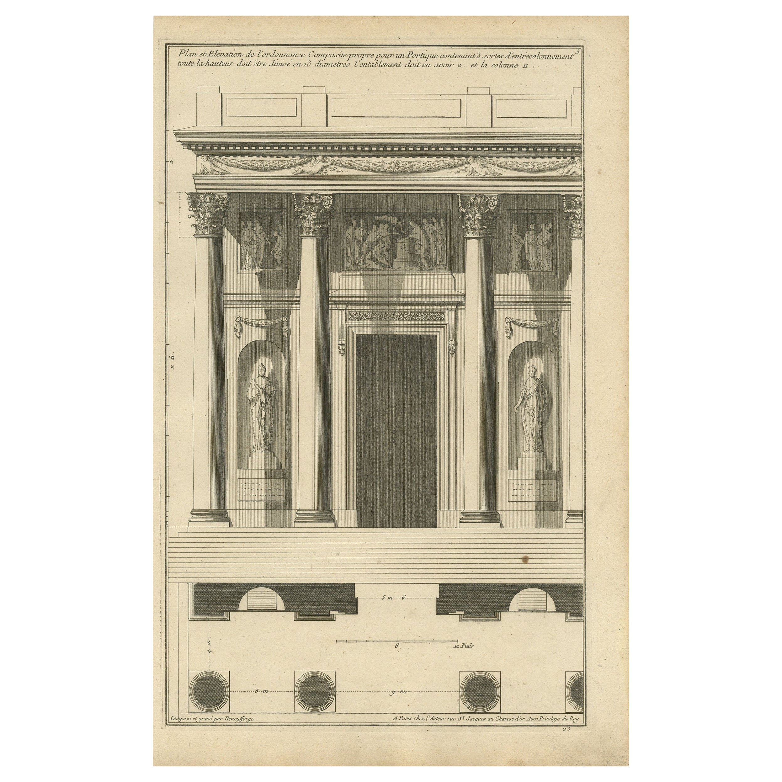 18th Century Architectural Print by Jean-François de Neufforge at 1stDibs