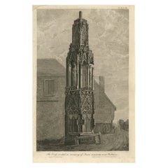 Zum Gedenken an Königin Eleanor errichtetes Kreuz '..', Basire, 1790