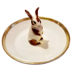 Porzellanschale im Landhausstil mit Easter Bunny-Figur, Sofina Boutique Kitzbuehel