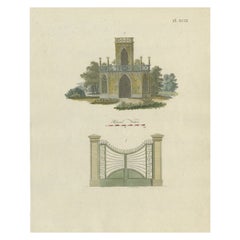 Antique Print of Garden Architecture by Van Laar, 1802