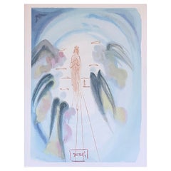 Salvador Dali « Heaven Canto 25 » Engraving Surrealist Mid XXth Century