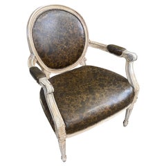 Antique Italian Tortoise Chair