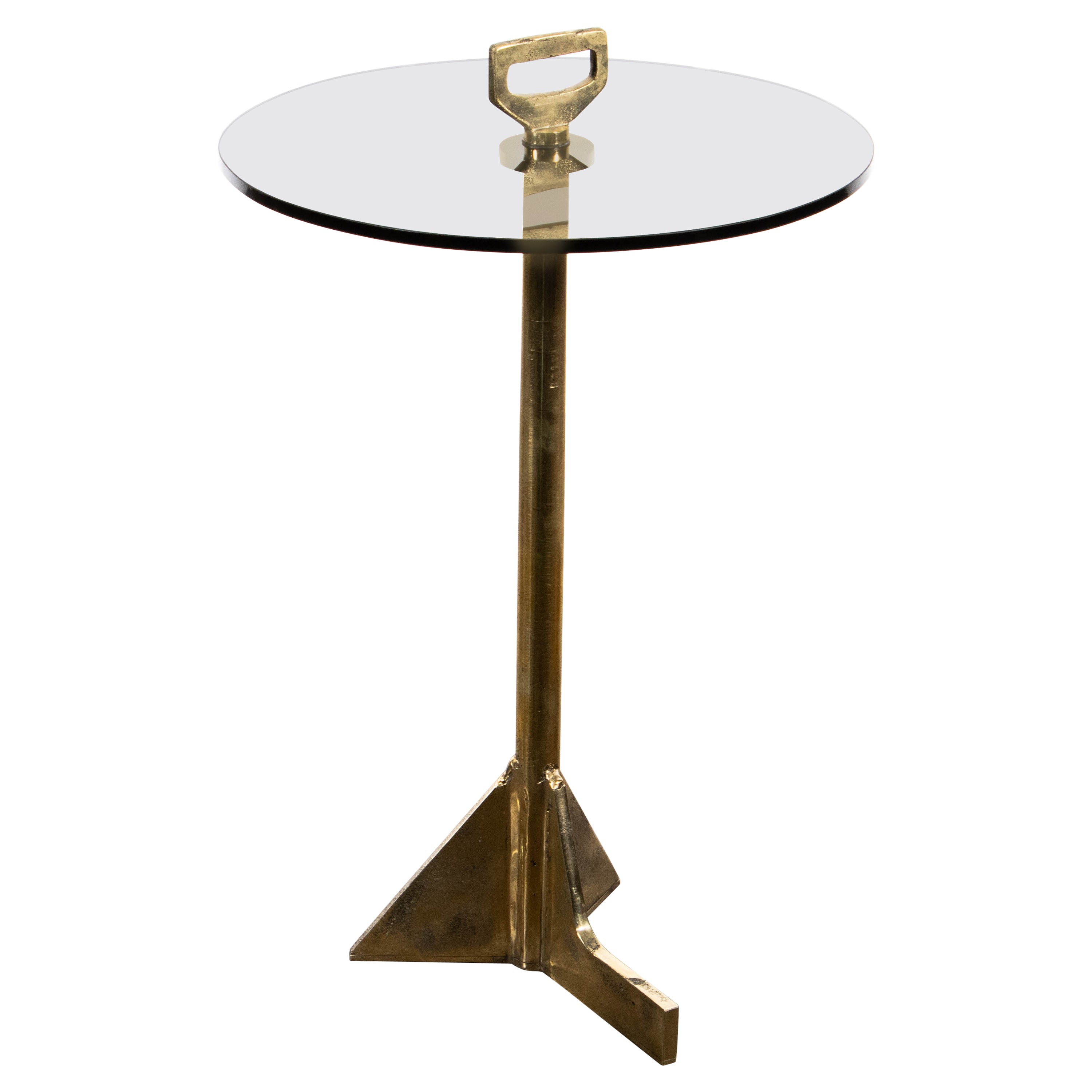 Modern Glass & Cast Bronze Cocktail Table from Costantini, Bellance 'In Stock'