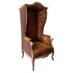 Antique 19th Century French Porter Chair/ Guérite