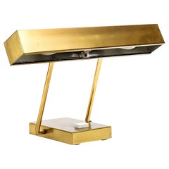 Björn Svensson, Adjustable “Elidus” Desk Lamp, Brass, Sweden, 1960s