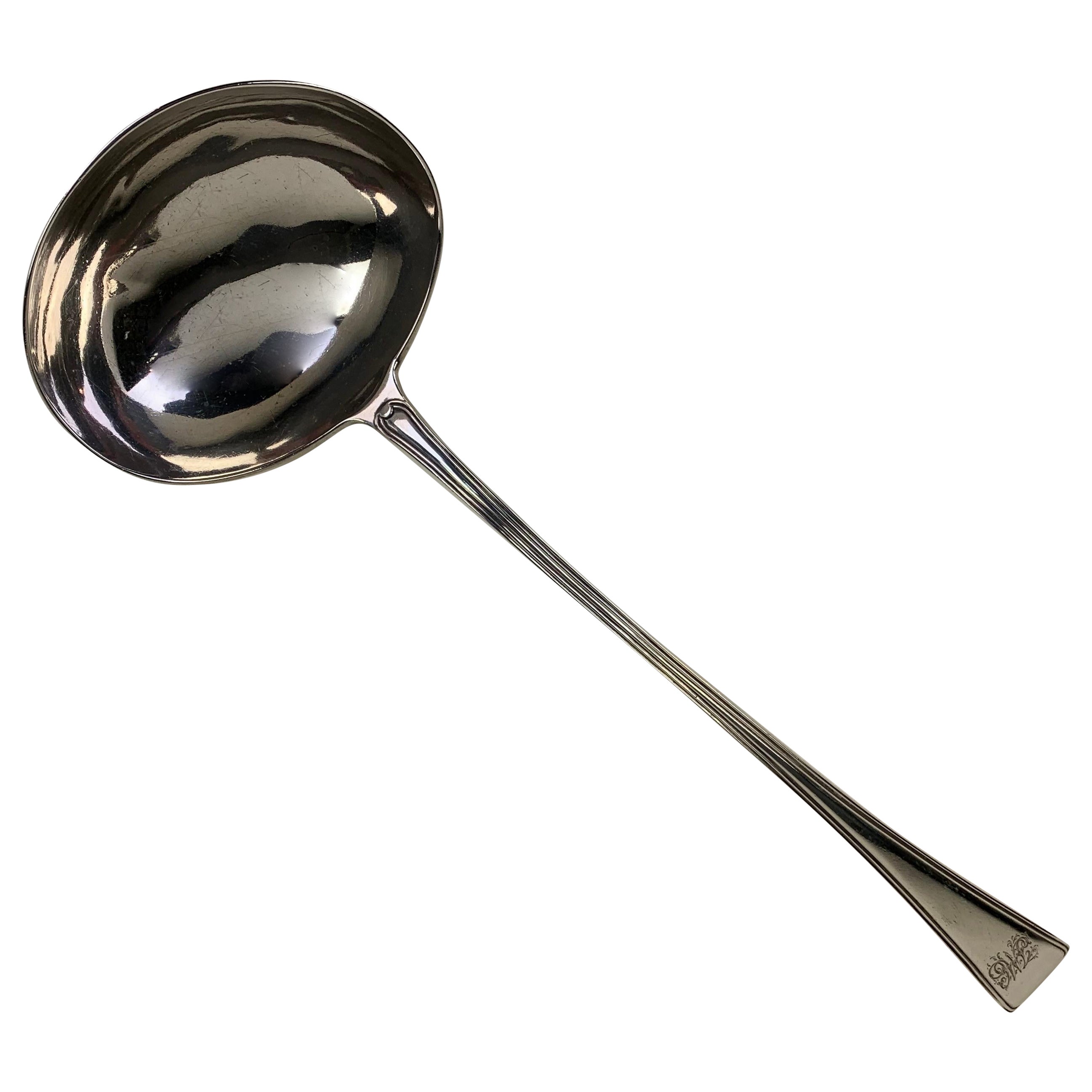 Cucharón de plata georgiano para salsa en venta