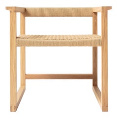 Canva Chair, Occasional Chair in White Oak with Handwoven Danish Chord