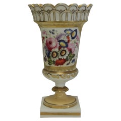 Handbemalte und vergoldete Vase, Minton, Att.