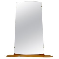 Wall Mirror with Wood Shelf