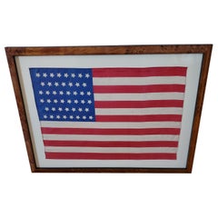 Antique American 46 Star Silk Flag, circa 1908