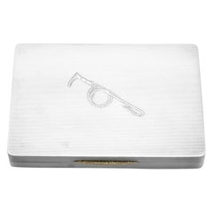 Vintage Sterling Silver Equestrian Box