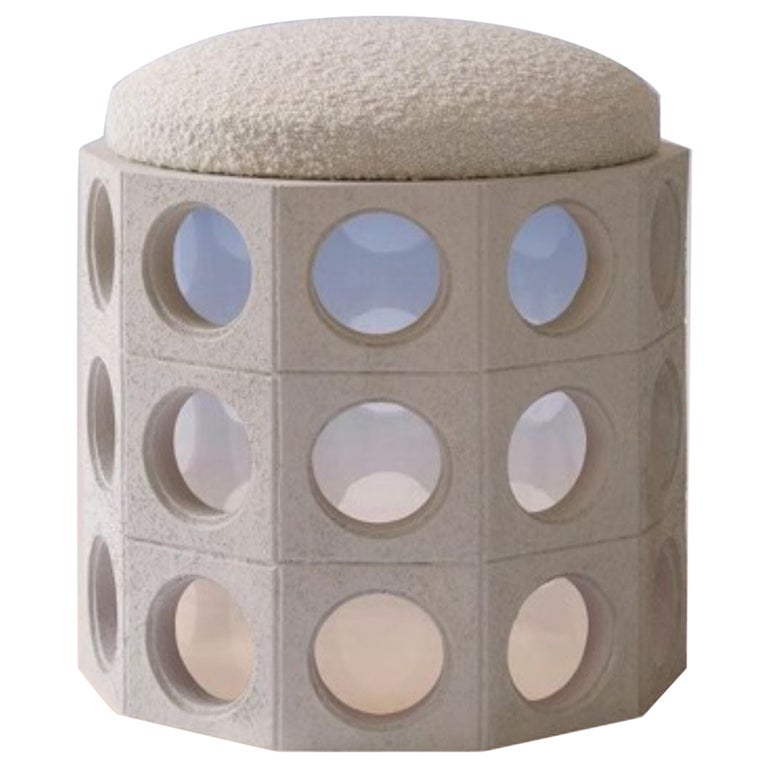 Elemento Pouf Water by Houtique For Sale
