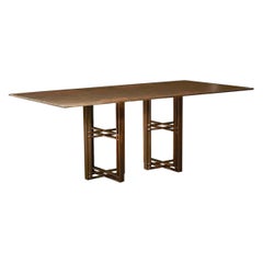 Athwart Dining Table — Patinated Steel — L