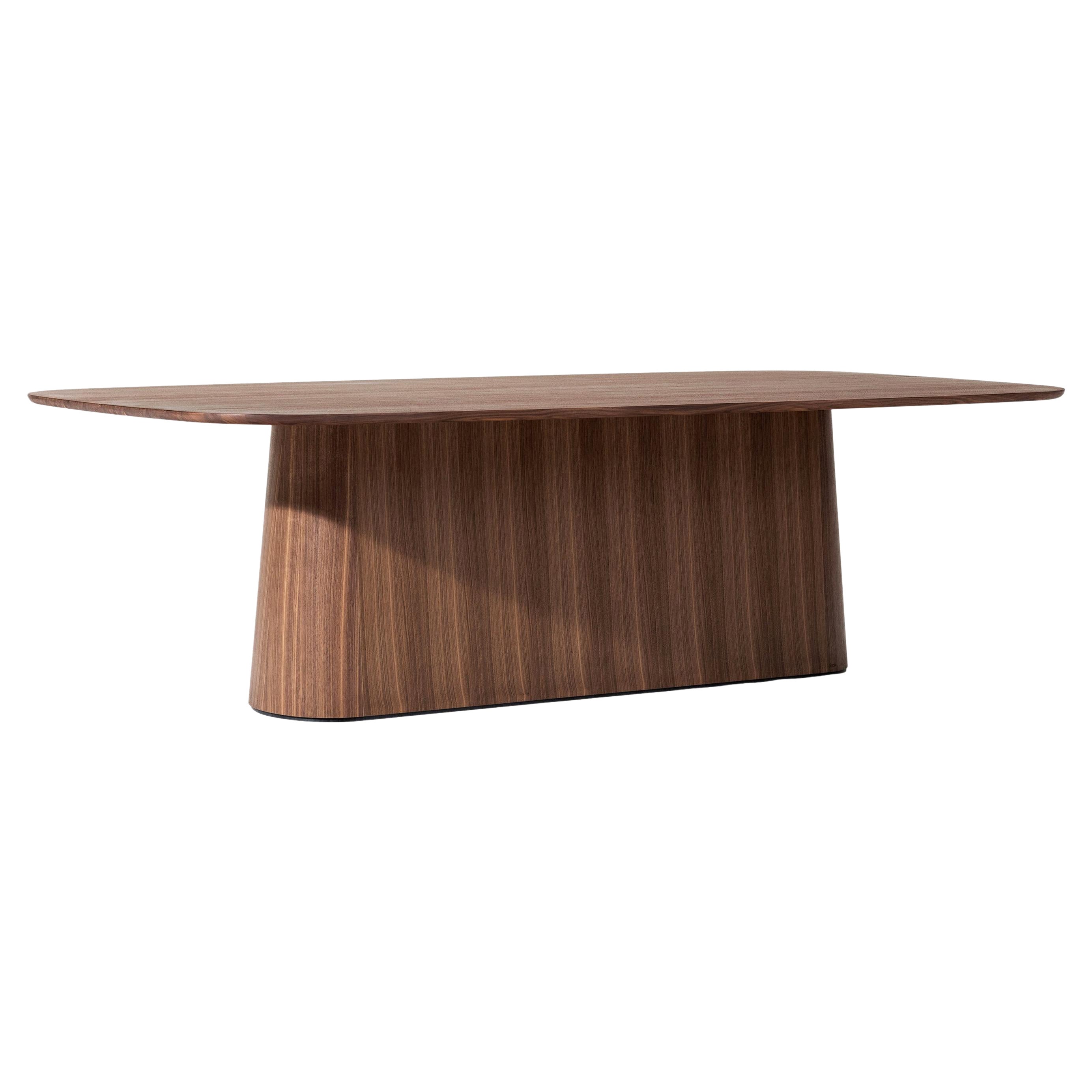 Contemporary Dining Table POV 465, Solid Oak or Walnut, 220 For Sale