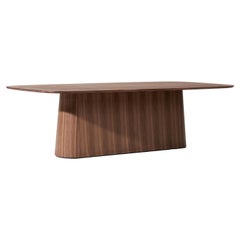 Contemporary Dining Table POV 465, Solid Oak or Walnut, 220
