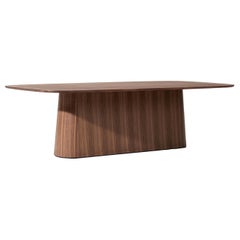 Contemporary Dining Table POV 467, Solid Oak or Walnut, 300