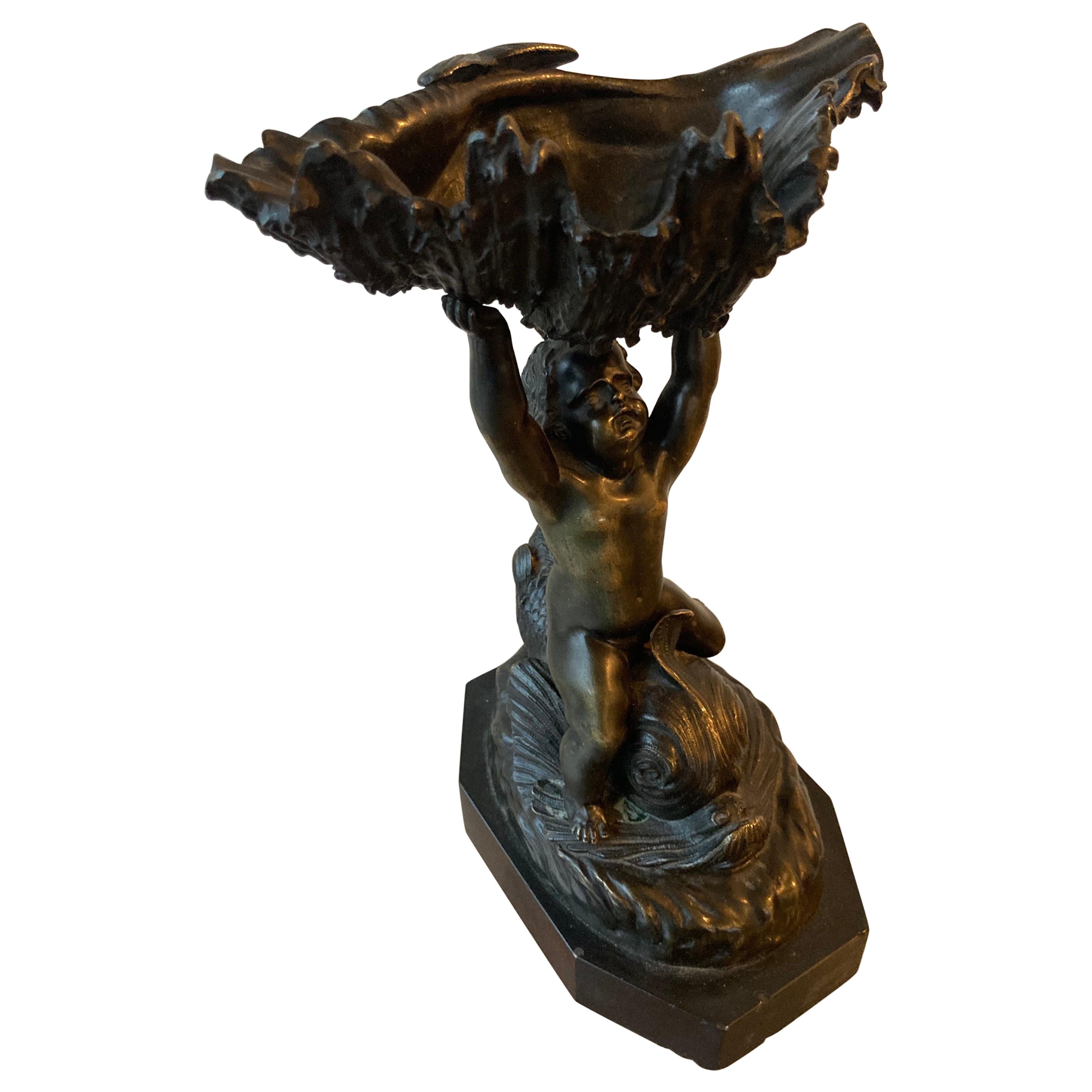 Bronze Sculptural and Figural Vessel