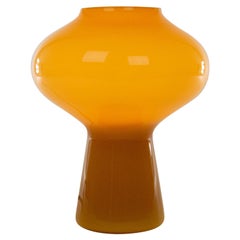 Vintage Hand-Blown Amber Fungo Table Lamp 'Medium' by Massimo Vignelli for Venini, 1950s