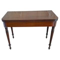 Antique Regency Quality Mahogany Card/Side Table