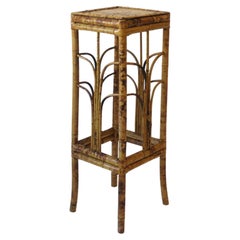 Wicker Bamboo Pedestal Säule Pillar Stand