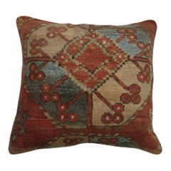 Rustic Tribal Afghan Rug Pillow