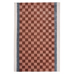 "Court Series" Finish Line Runner by Pieces, Hand-Tufted Grid Pattern Carpet