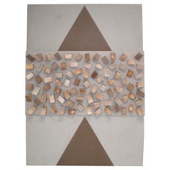 Elrod/Chase Cuadro de arte moderno de madera y lienzo hecho a medida por Andy Nelson