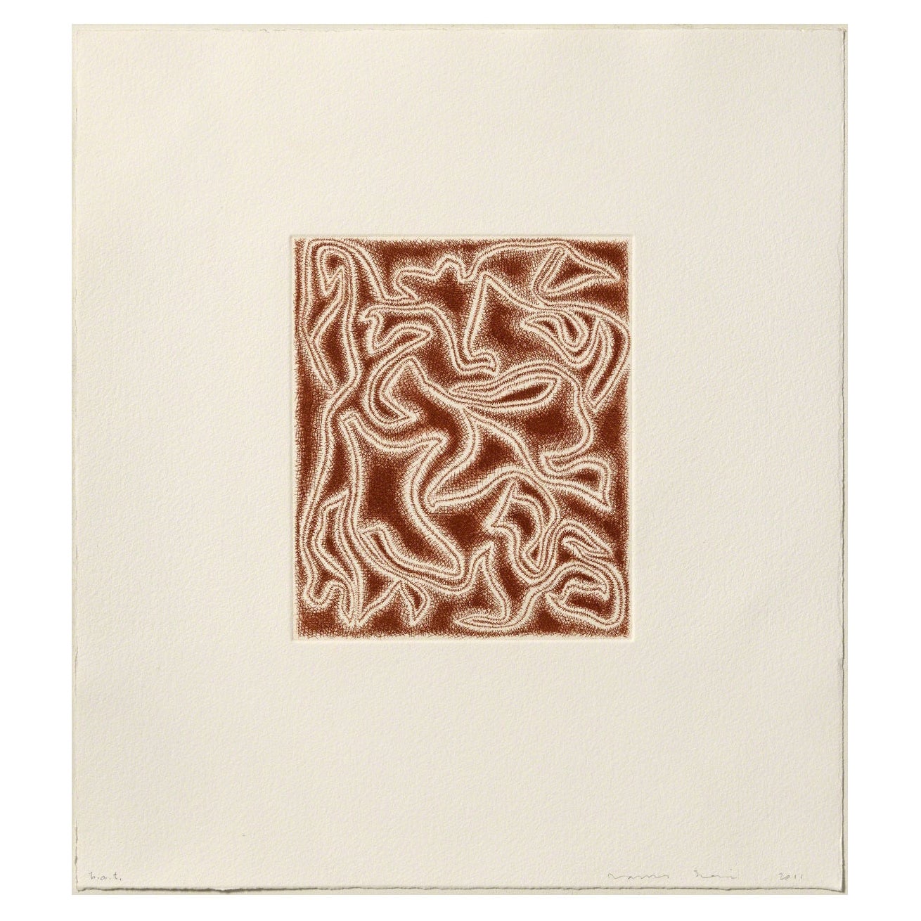 James Siena Etching 'Línies Sortint de L'obscuritat', 2011 For Sale