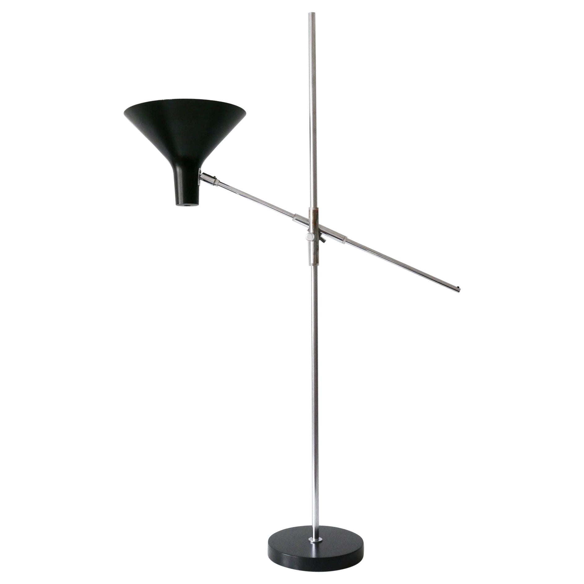 Adjustable Floor Lamp / Reading Light 8180 by Karl-Heinz Kinsky for Cosack 1960s For Sale