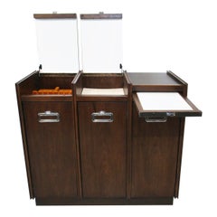 Rolling Bar / Server Cabinet in the Style of Dunbar, Sprunger