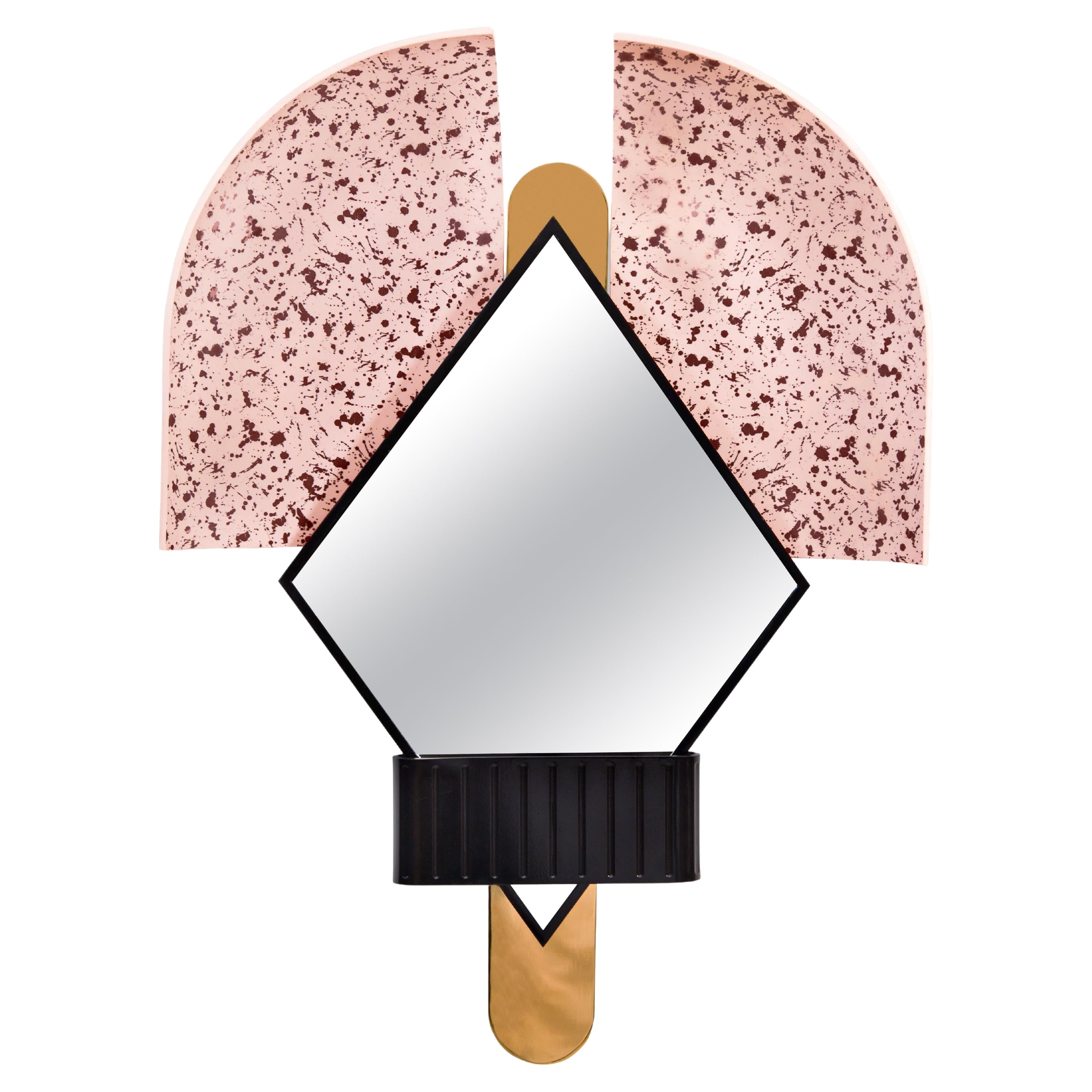 Bonnet Mirror by Houtique, Pink For Sale at 1stDibs